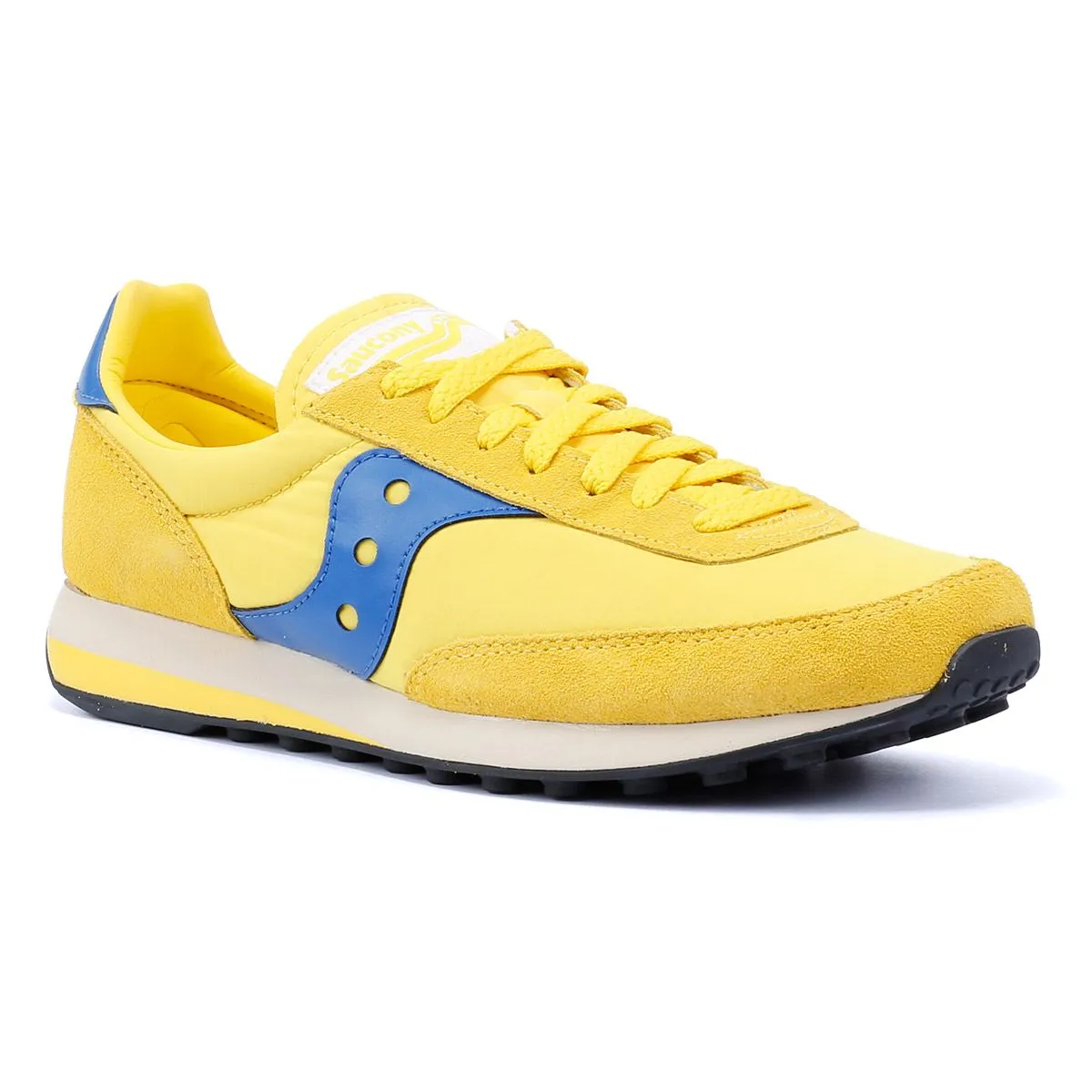 Quick Bounce Saucony Trainer 80 Yellow/Blue Trainers