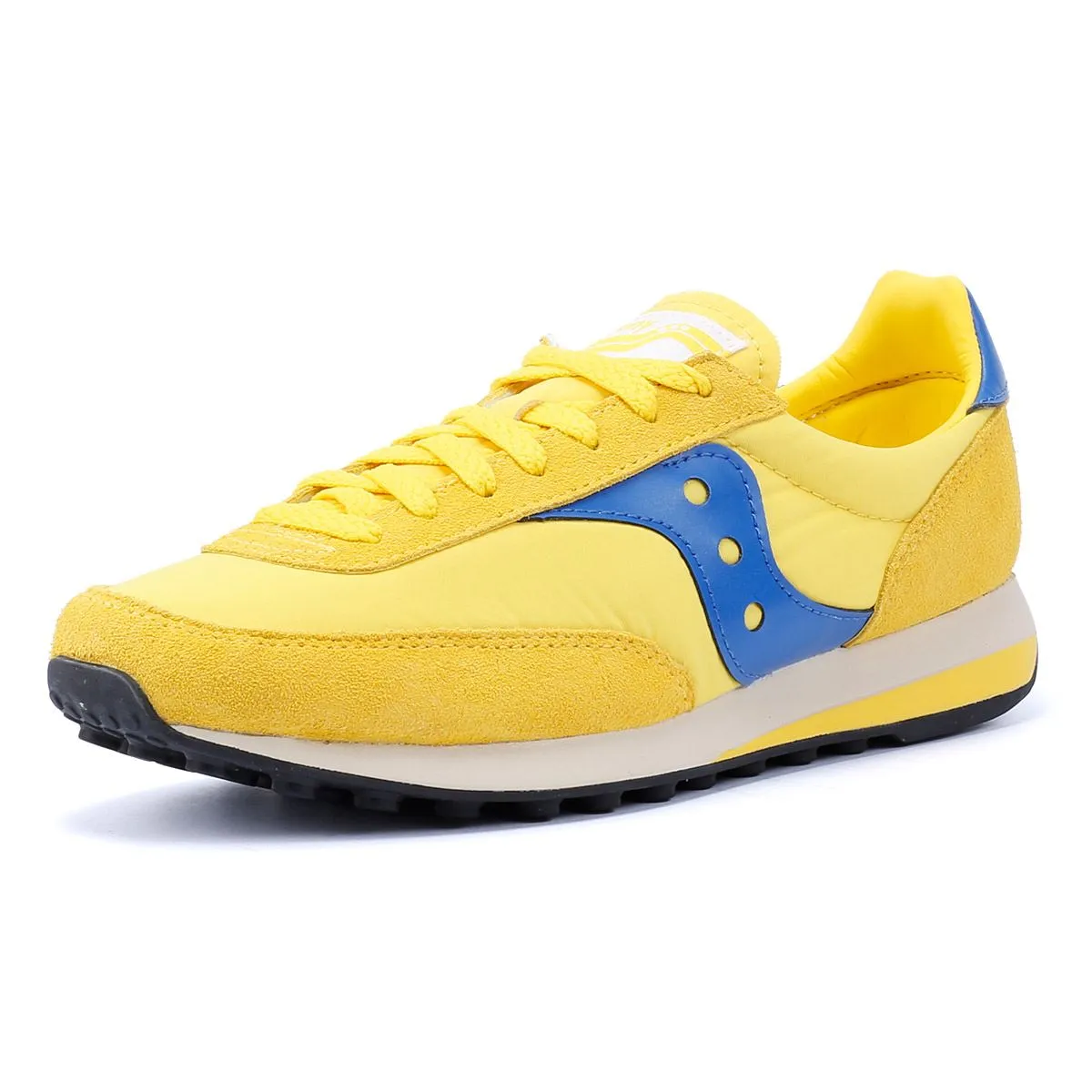 Quick Bounce Saucony Trainer 80 Yellow/Blue Trainers