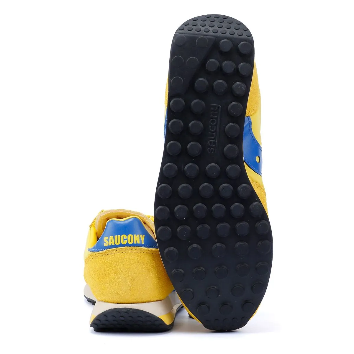 Quick Bounce Saucony Trainer 80 Yellow/Blue Trainers