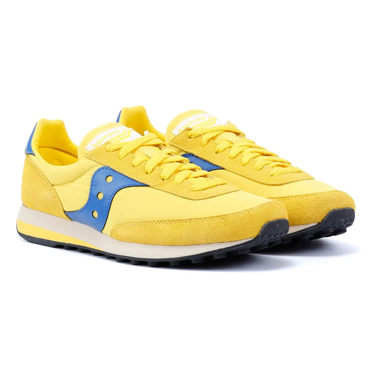 Saucony Trainer 80 Yellow/Blue Trainers Zone Comfort Leg Day