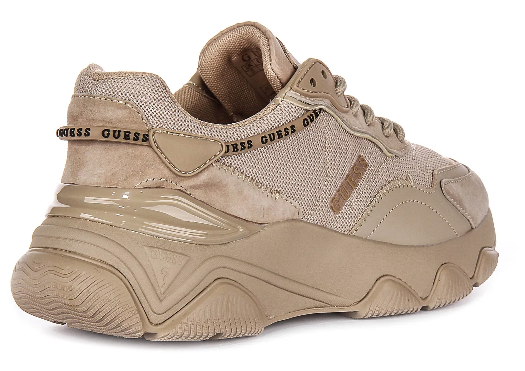 Quick Lift Guess Micola Sneaker In Nude For Women
