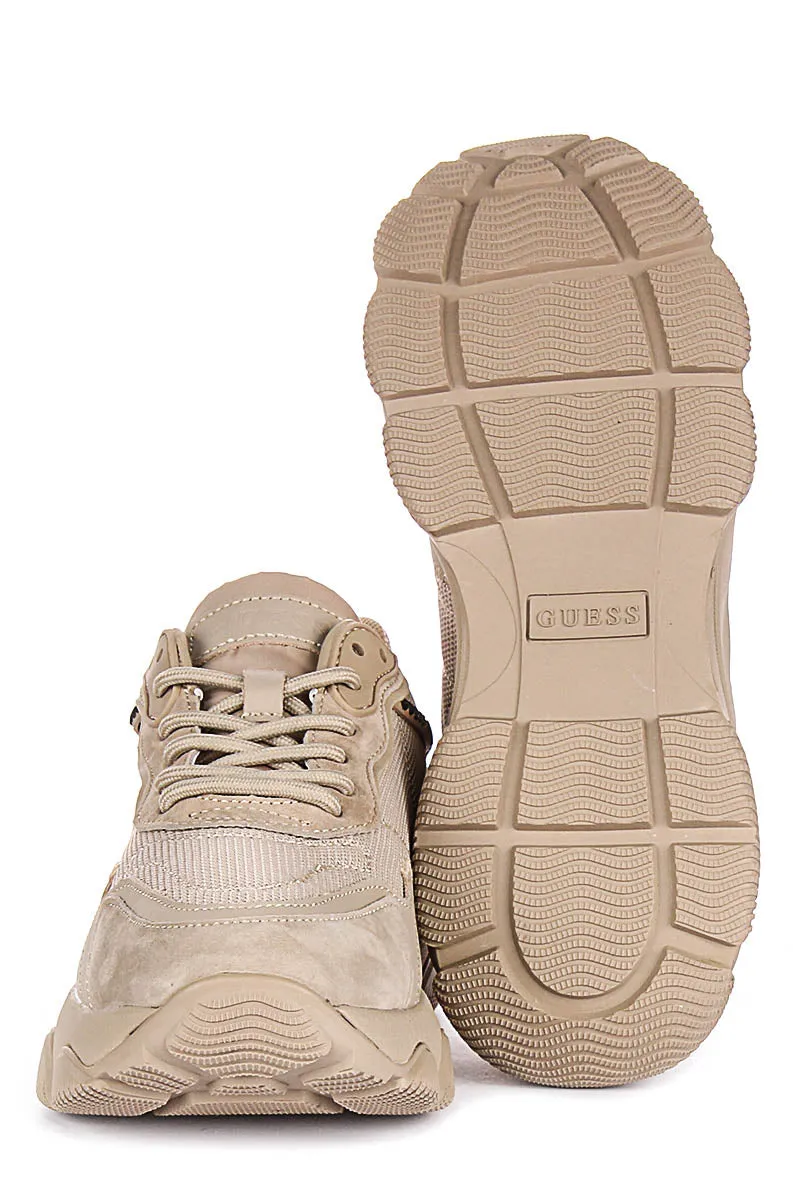 Quick Lift Guess Micola Sneaker In Nude For Women