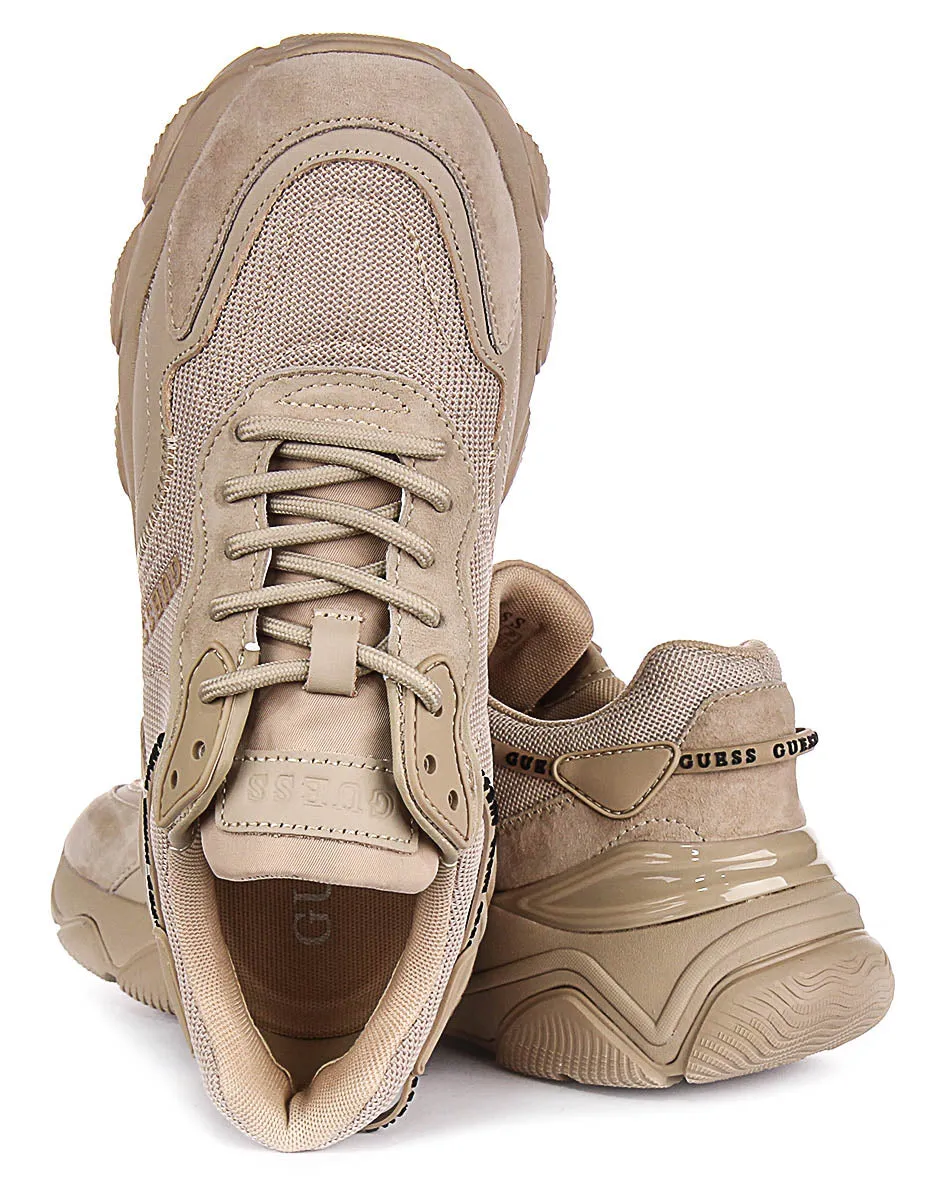 Quick Lift Guess Micola Sneaker In Nude For Women