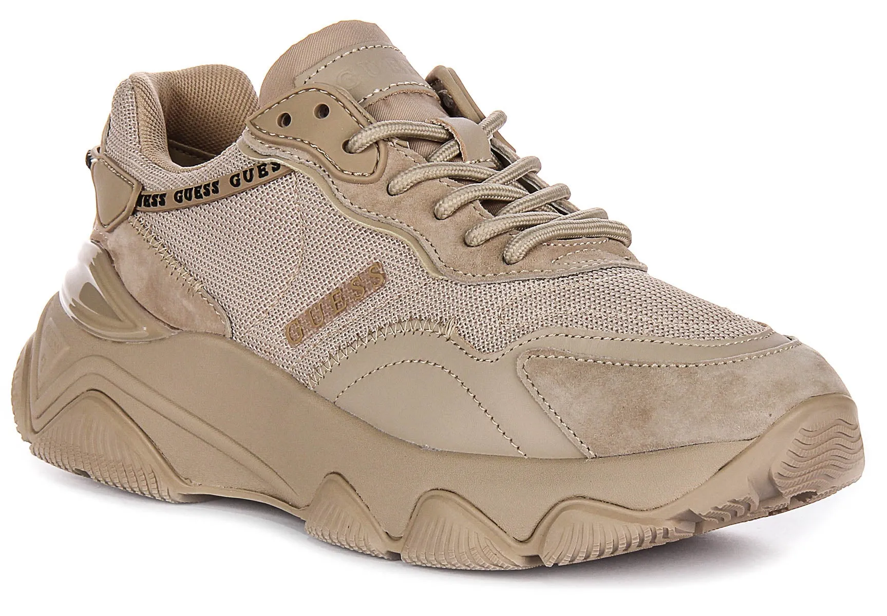 Guess Micola Sneaker In Nude For Women No-Slip Grip Everyday Fit