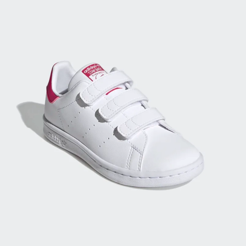 Quick - Dash Ability adidas - Stan Smith CF C - Cloud White/Bold Pink - Kids [FX7540}