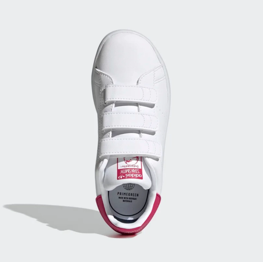 Quick - Dash Ability adidas - Stan Smith CF C - Cloud White/Bold Pink - Kids [FX7540}