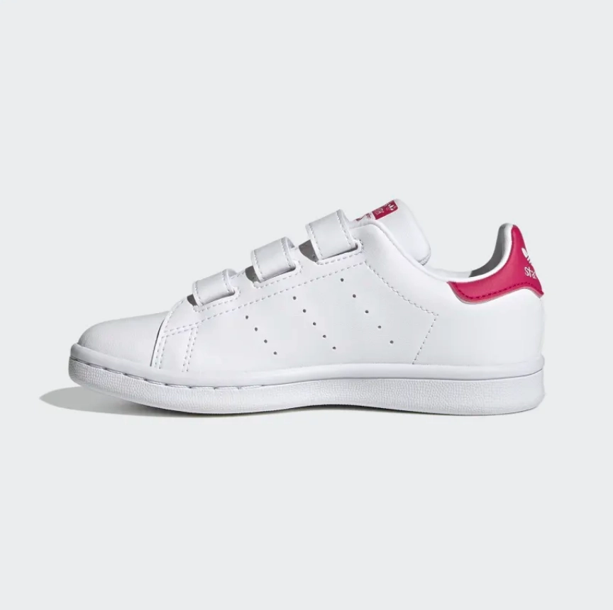 Quick - Dash Ability adidas - Stan Smith CF C - Cloud White/Bold Pink - Kids [FX7540}