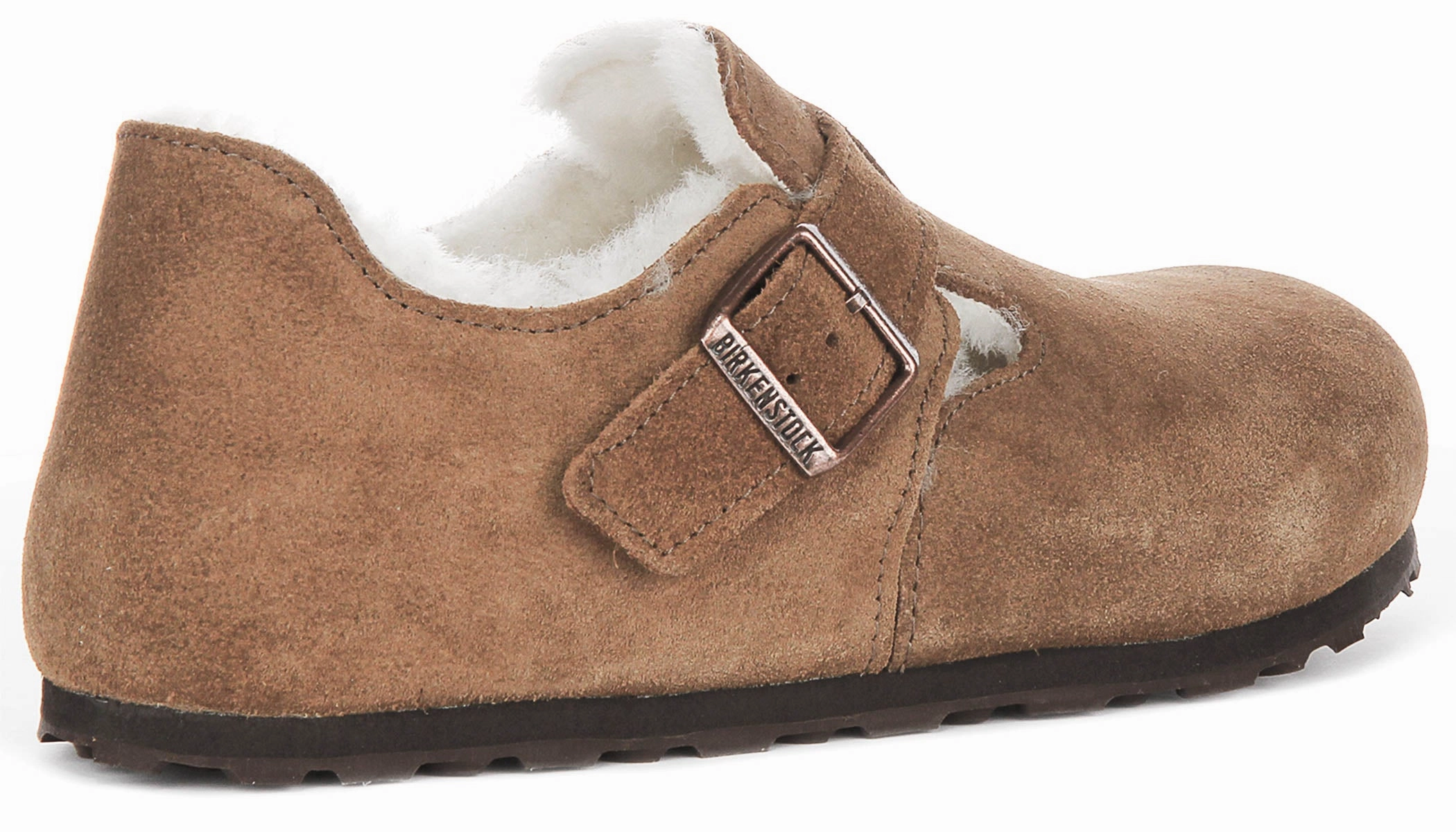 Quick - drying Property Birkenstock London Shearlin In Brown Suede | Regular Fit