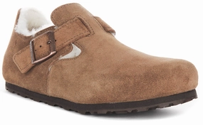 Birkenstock London Shearlin In Brown Suede | Regular Fit archery shoes