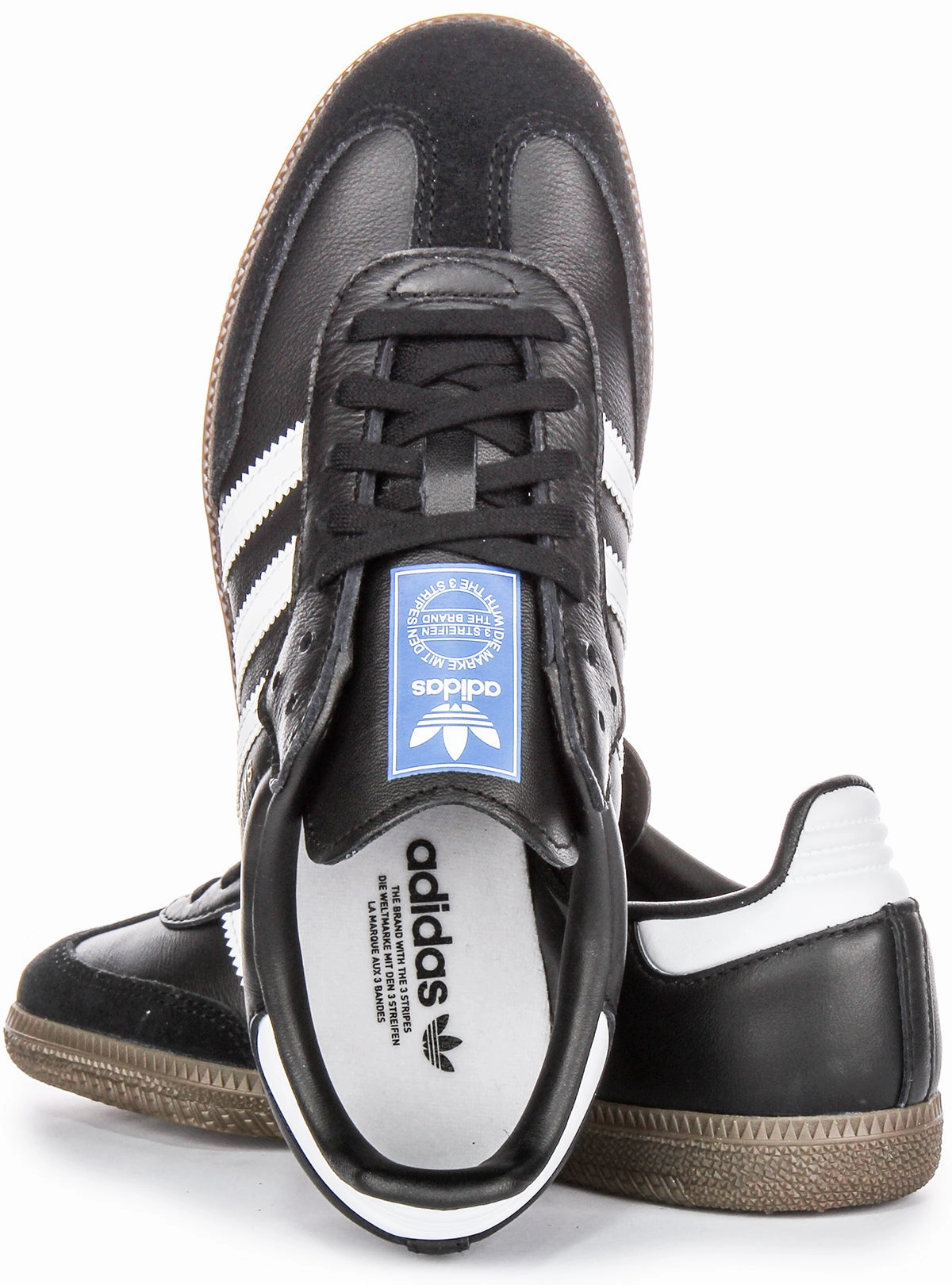 Quick - leap Adidas Samba OG J In Black White For Youth