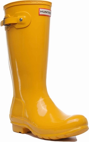 Hunter Orig Kids Gloss In Yellow Active Support
