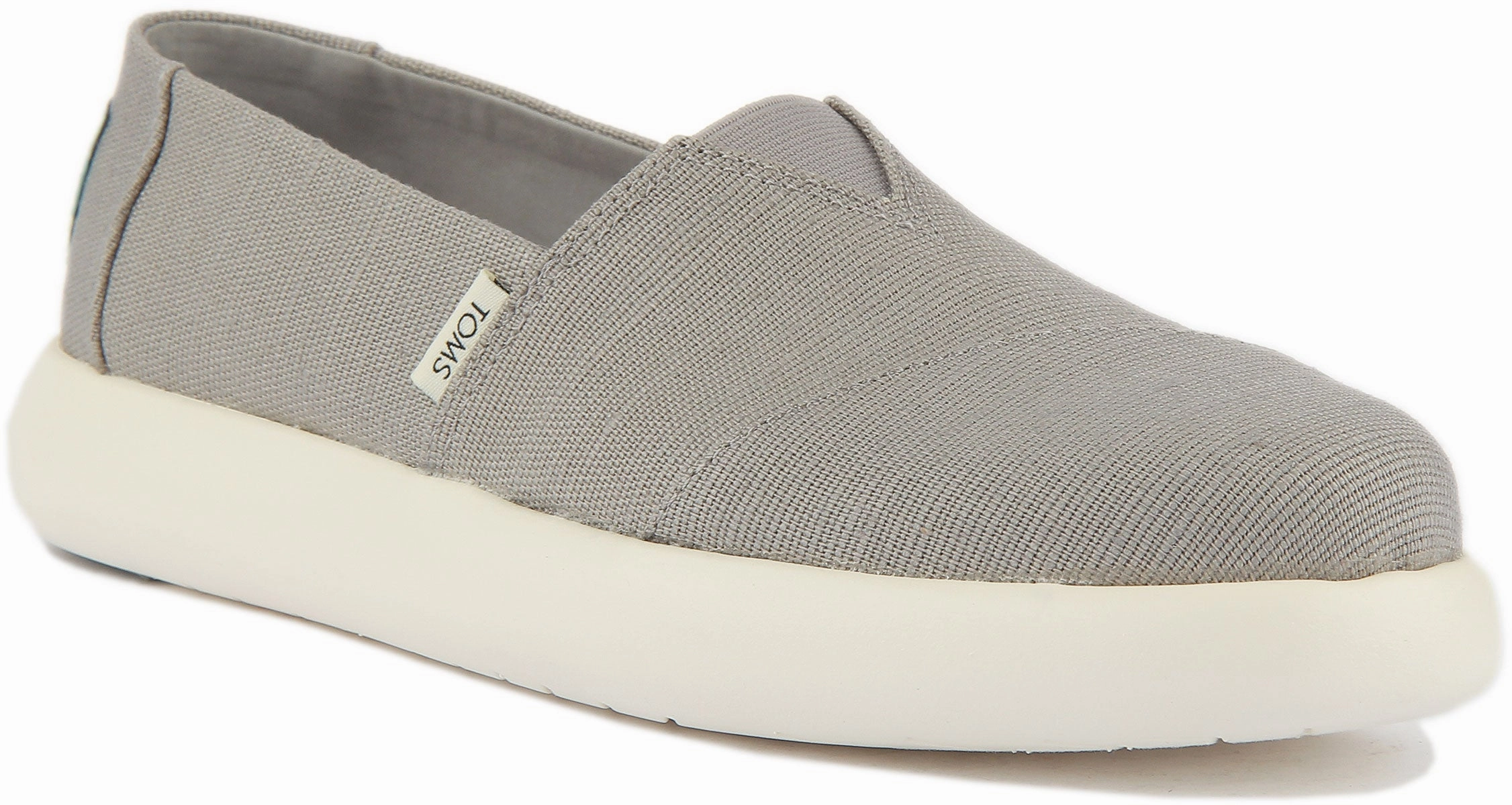 Toms Alpargata Mallow Shoes In Grey For Women Comfortable Slip Fit Effortless Step