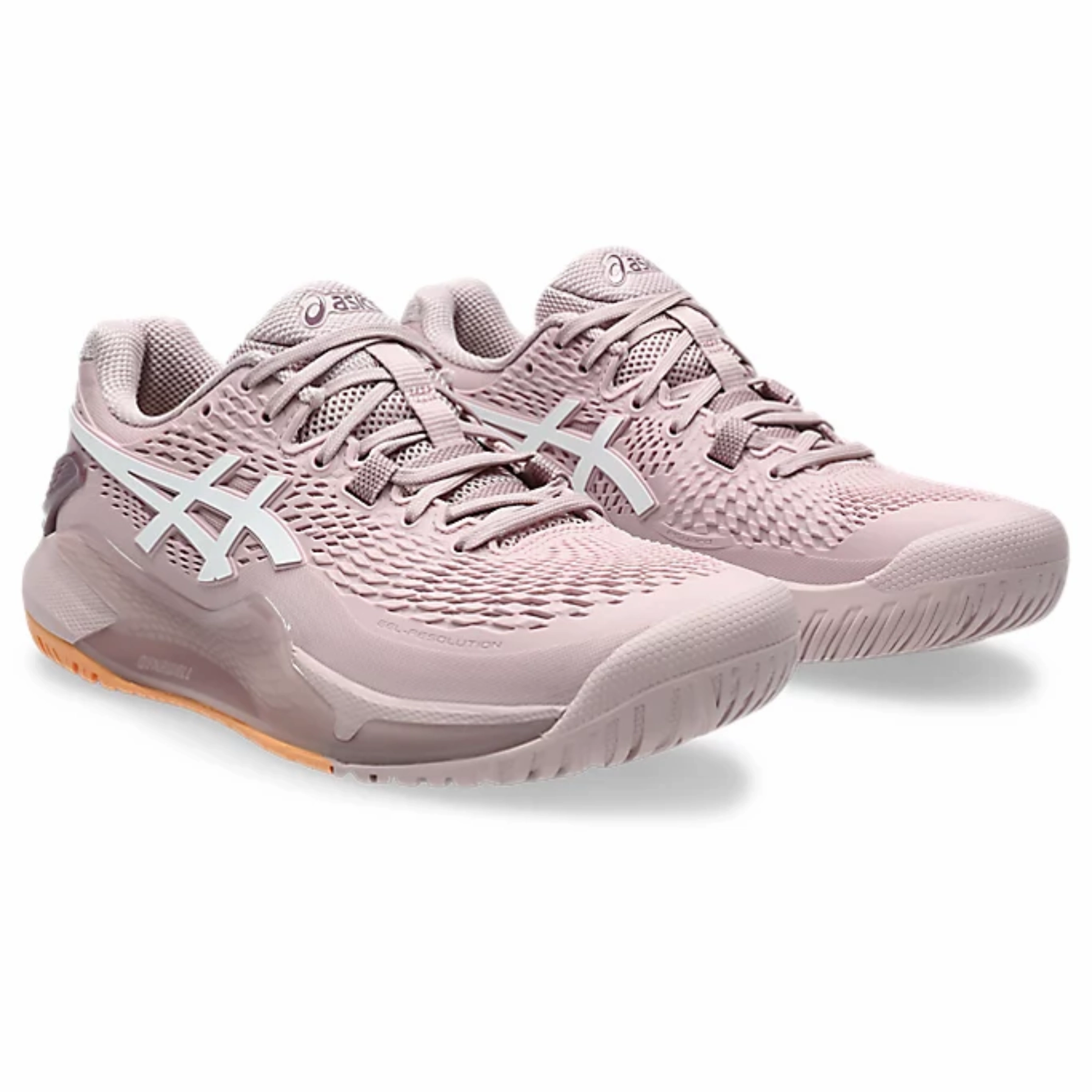 Quick dry feature section Asics Gel-Resolution 9 Wide Women Tennis Shoes - Watershed Rose/White