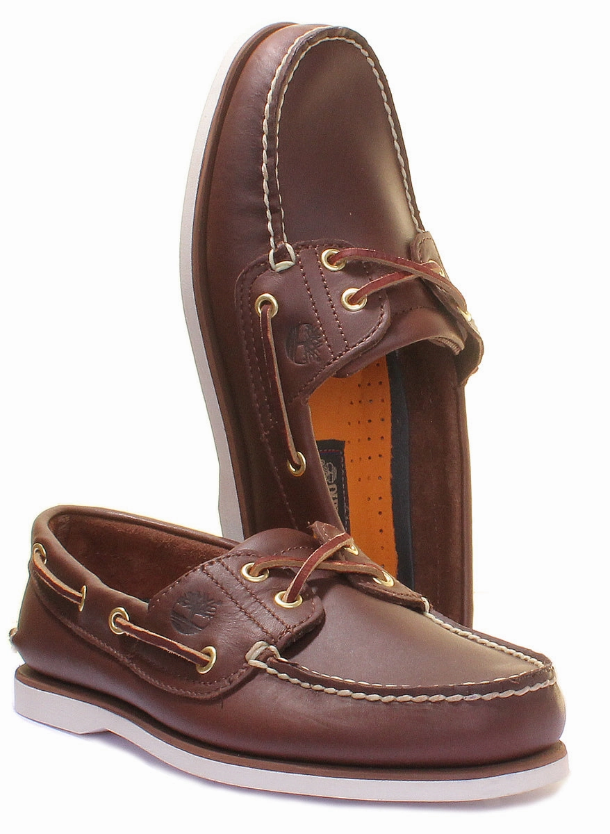 quick dry Timberland Classic Boat Shoe In Brown White For Men