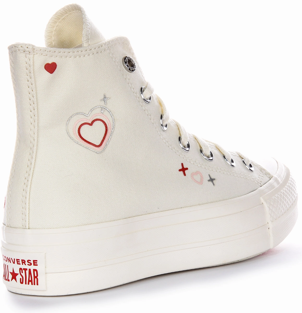 Quick Fit Converse All Star Lift 2K A09114C Platform In White For Women