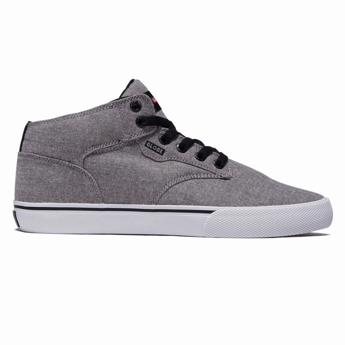 Wear resistant Globe Motley Mid 2.0 Shoes - Grey Chambray