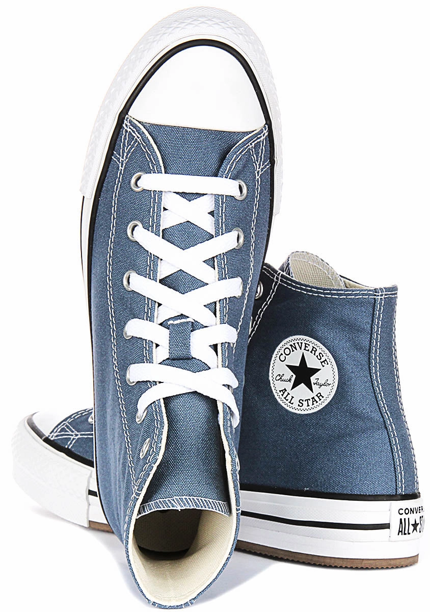 Quick Glide-Step Converse All Star Hi A10781C In Blue For Junior