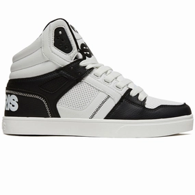 Osiris Clone Shoes - Black/White/Black Skate Step Ready Impact protection