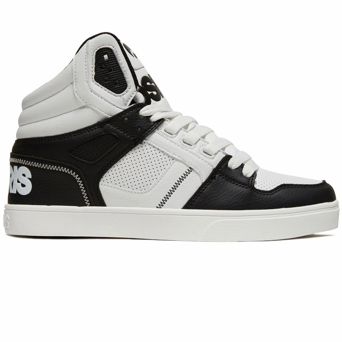 Osiris Clone Shoes - Black/White/Black Skate Step Ready Impact protection