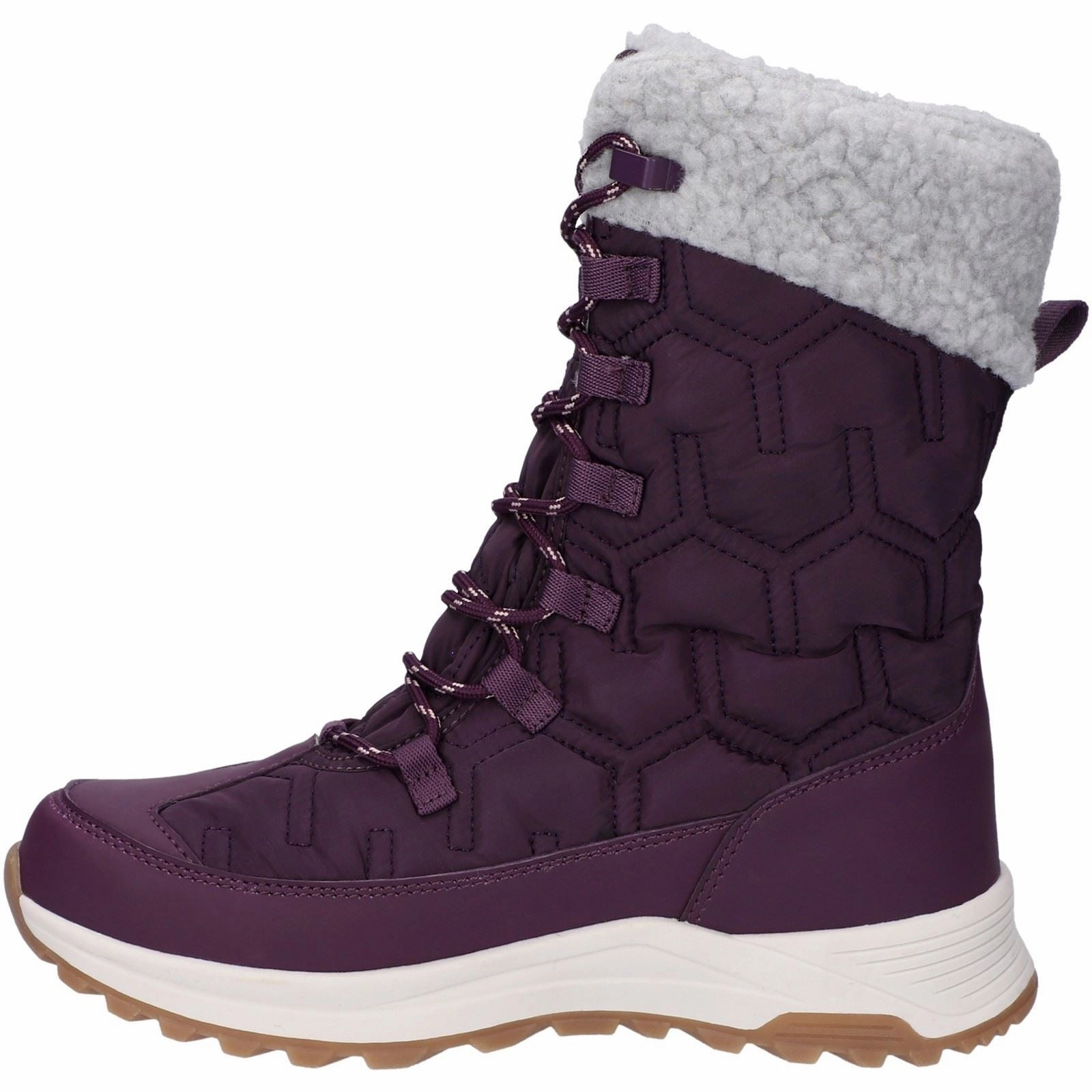 Quick Guard Hi-Tec Sophia Nylon Women's Italian Plum/Sepia Rose Winter Ankle Boots