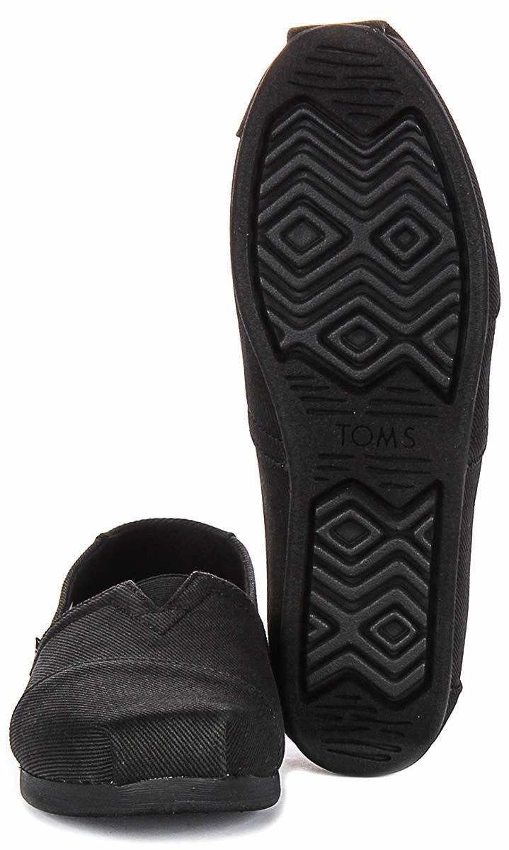 Quick Hike Toms Alpargata Heritage In All Black For Women