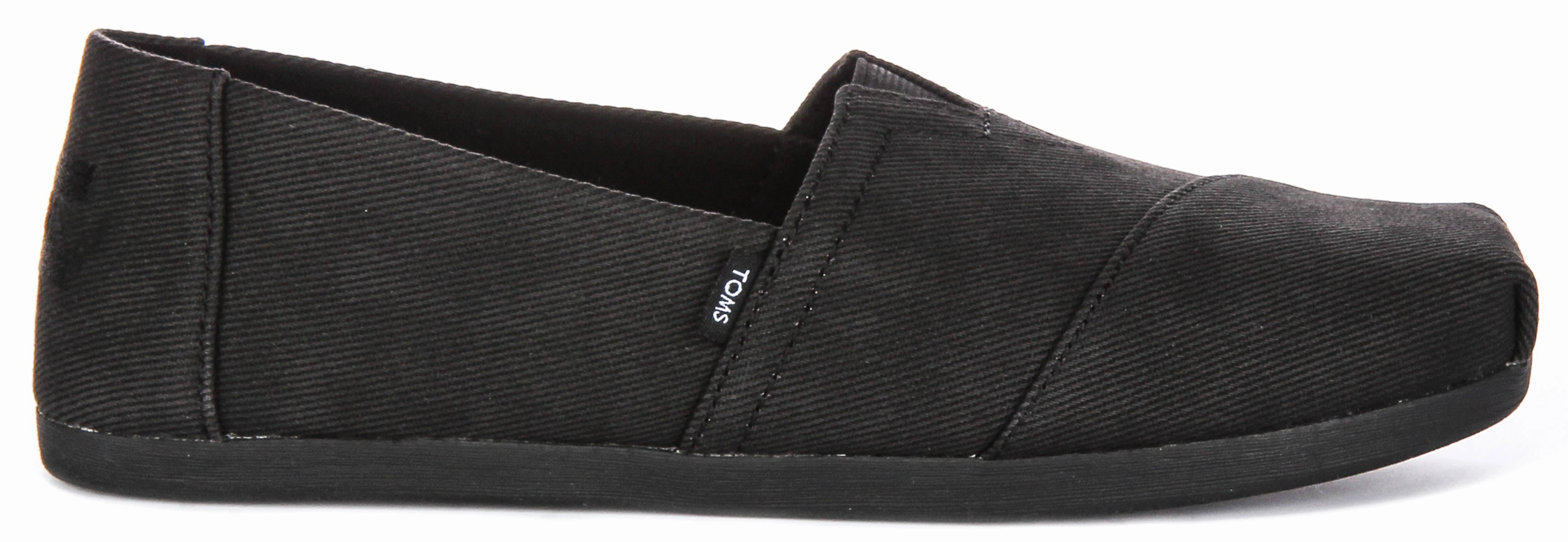 Quick Hike Toms Alpargata Heritage In All Black For Women
