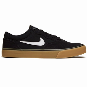 All Weather Fit Max Performance Nike SB Chron 2 Shoes - Black/White/Black/Gum Light Brown