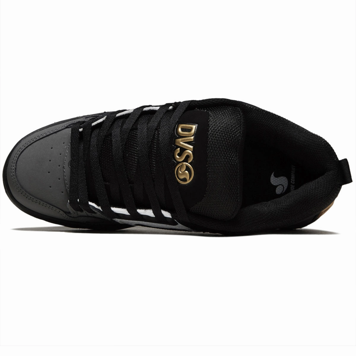 Quick Lock DVS Comanche Shoes - Black/White/Charcoal Nubuck