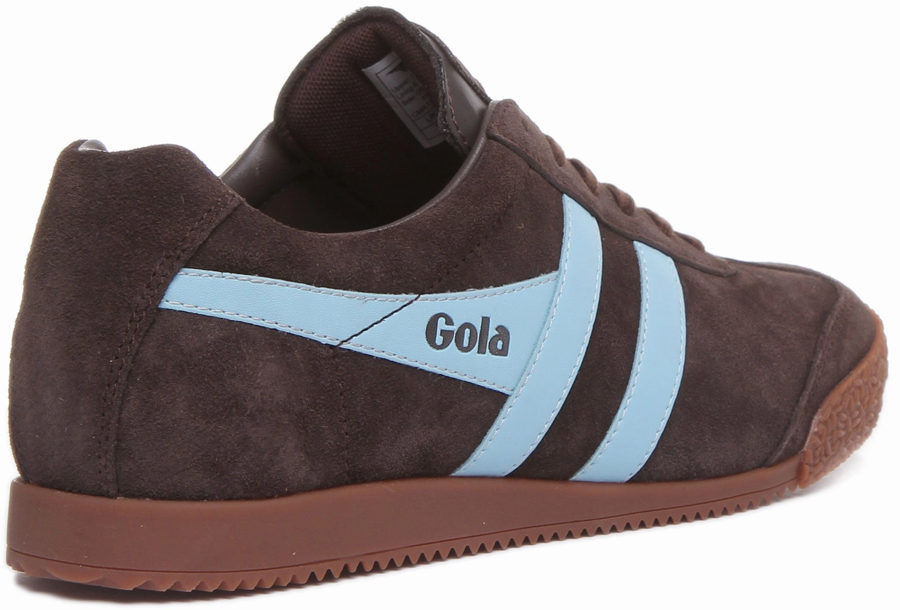 Quick Move Gola Classics Harrier Suede In Brown Blue