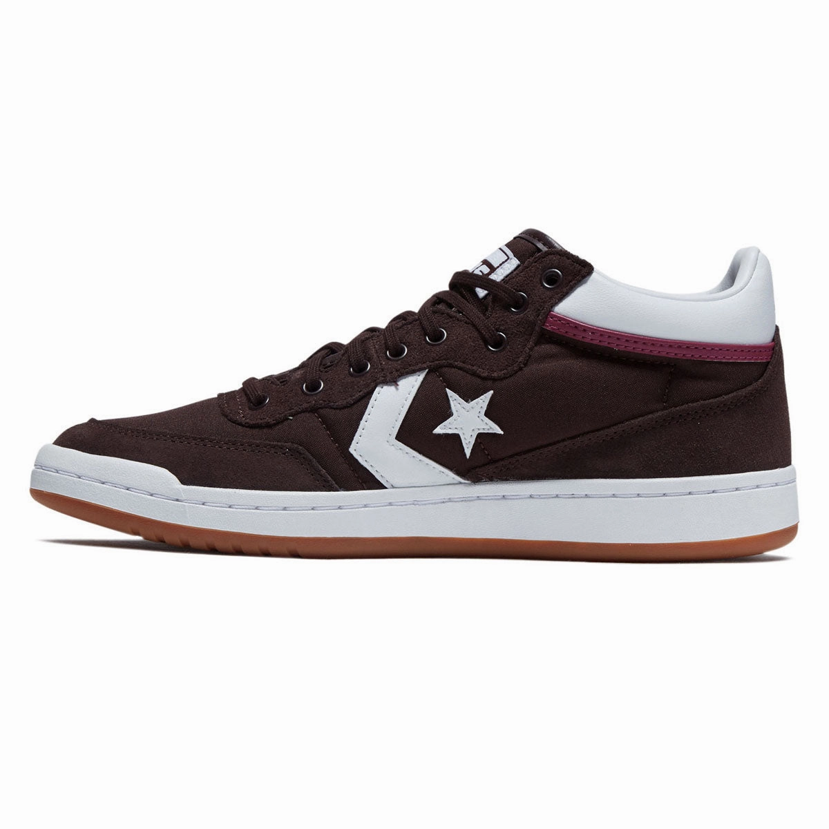 Quick Pace Max Converse Fastbreak Pro Mid Shoes - Rugged Brown/White/Mesa Rose