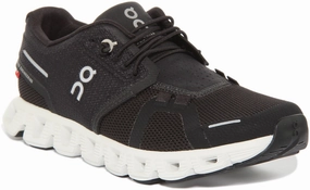 Quick Slip On Slip Fit Ease On Running Cloud 5 In Black White For Women