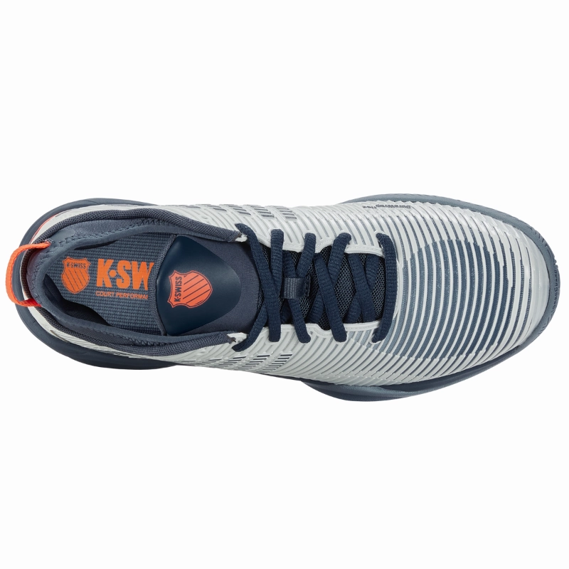 Quick Response Technology K Swiss Hypercourt Supreme AC Blue Blush / Orion Blue / Ibis Mens Tennis Shoes