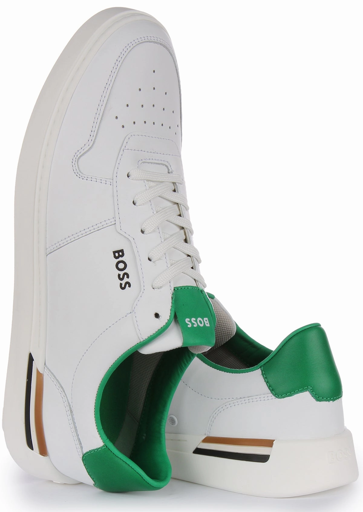 Quick Ride Boss Clint Tennis In White Green For Men