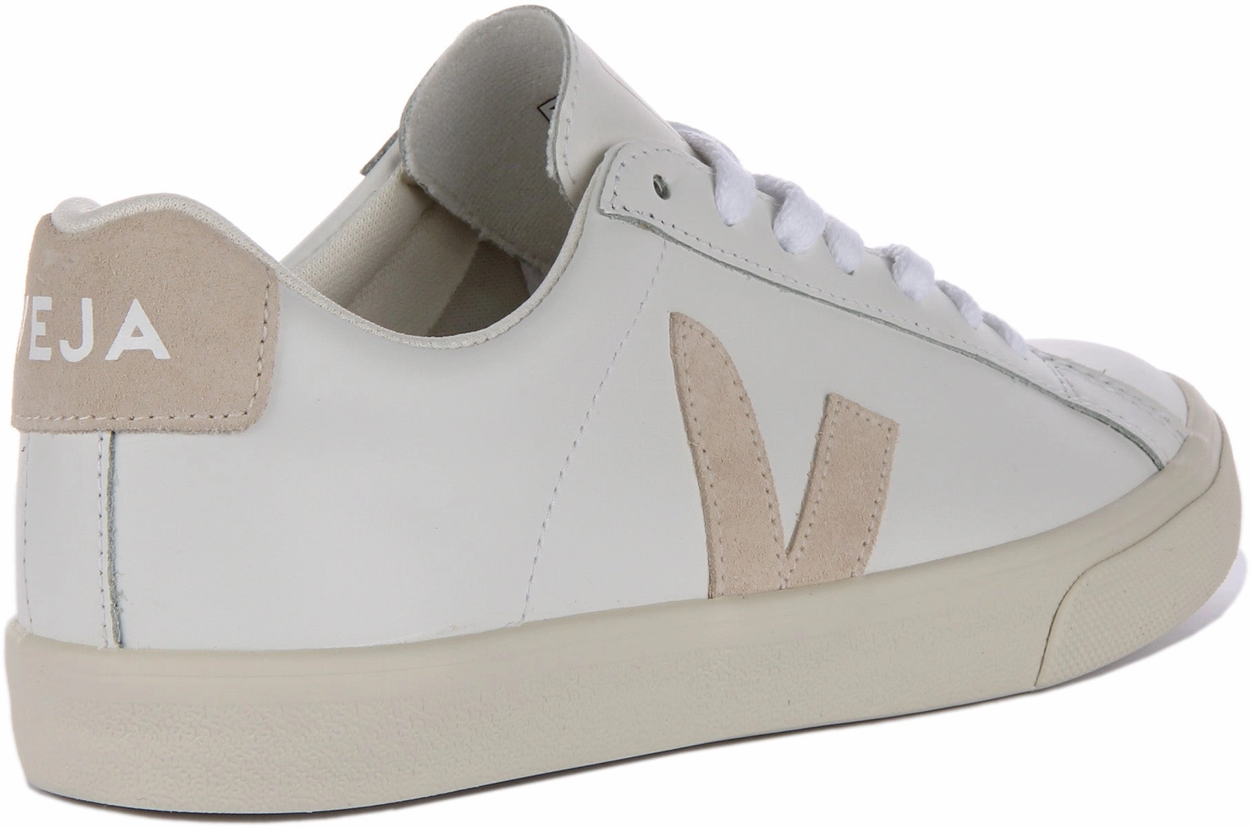 Quick Slide Veja Esplar Logo In White Beige For Women