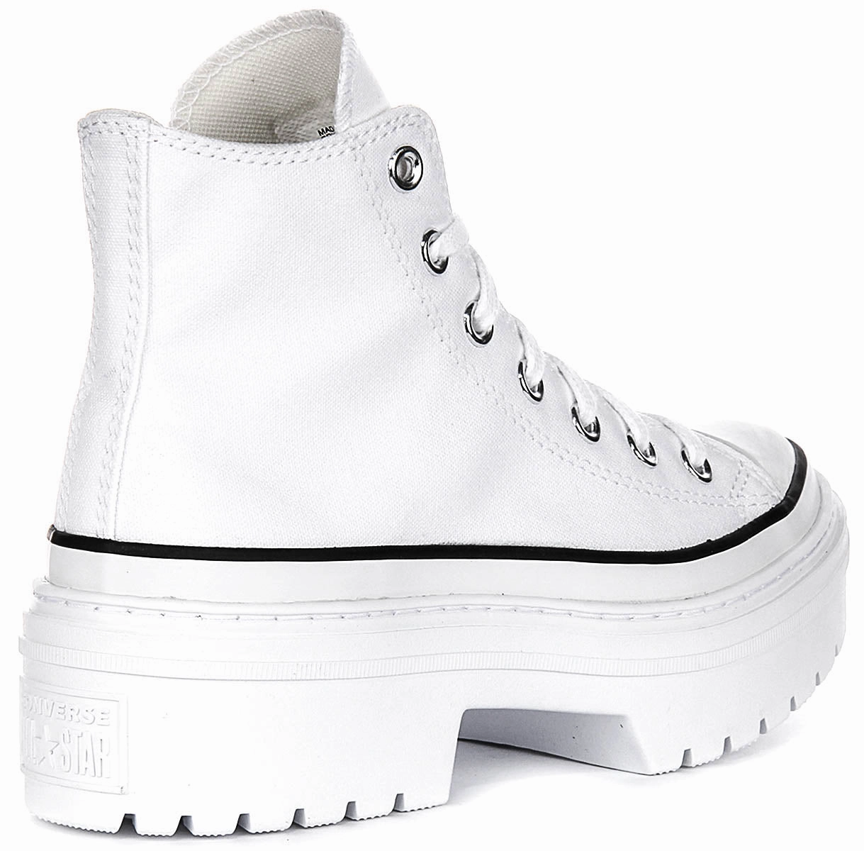 Quick Step Comfort Converse All Star Lugged Heel Platform A10364C In White