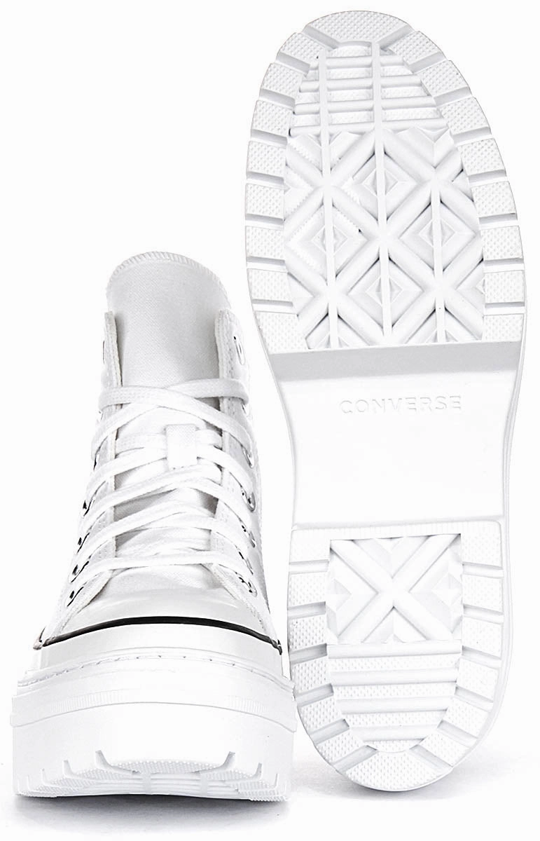 Quick Step Comfort Converse All Star Lugged Heel Platform A10364C In White