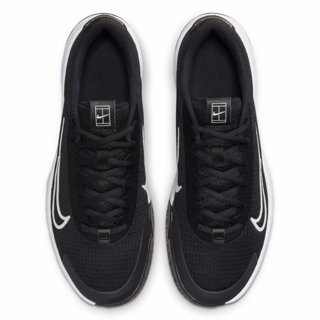 Quick Step Movement Nike Court Vapor Lite 2 Women Tennis Shoes - Black/White