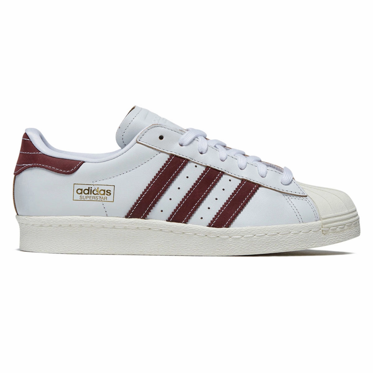 Active Lifestyle gentle touch Adidas Superstar 80 ADV Shoes - Crystal White/Red/Off White