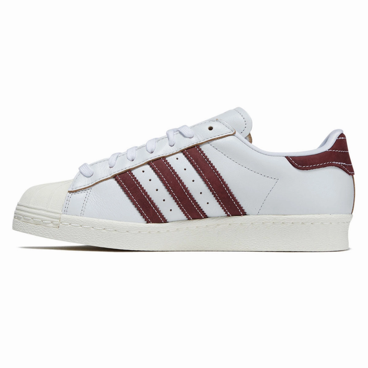 Quick Step Pro Adidas Superstar 80 ADV Shoes - Crystal White/Red/Off White
