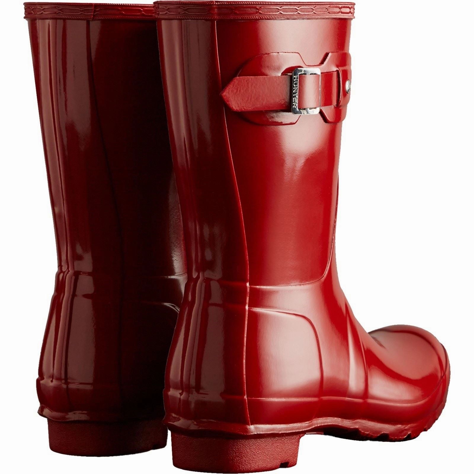 Rain Grip Max Hunter Original Short Gloss Rubber Women's Military Red Wellington Boots