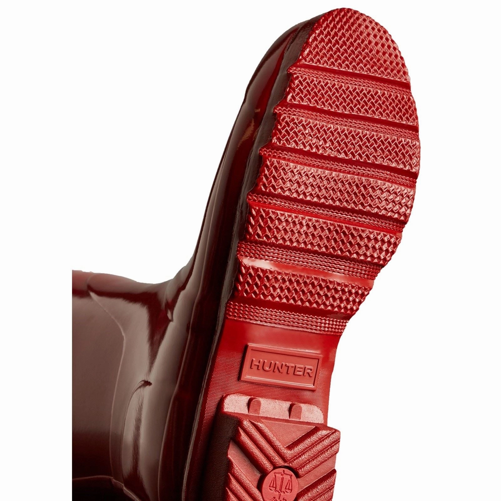 Rain Grip Max Hunter Original Short Gloss Rubber Women's Military Red Wellington Boots