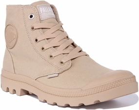 Palladium Monocrome In Sand Boots Padded Footbed Daily Ready
