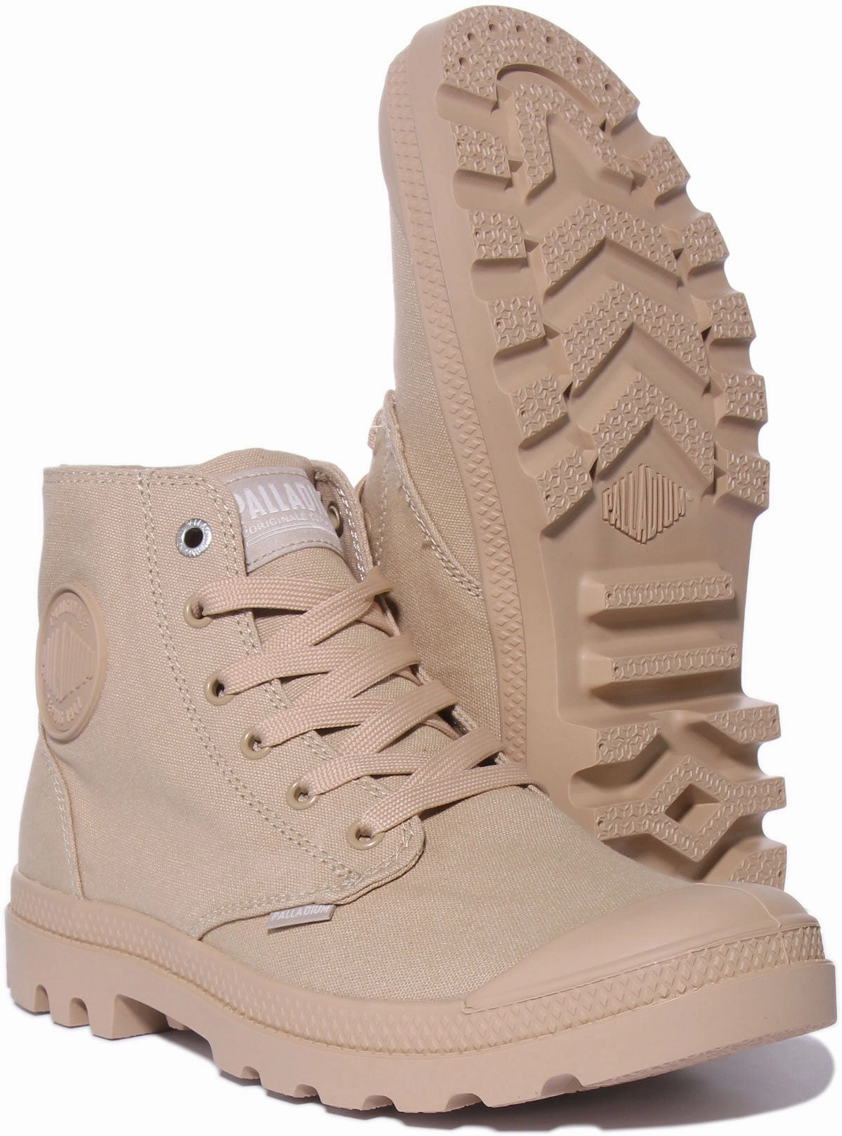 Rain Guard Palladium Monocrome In Sand Boots