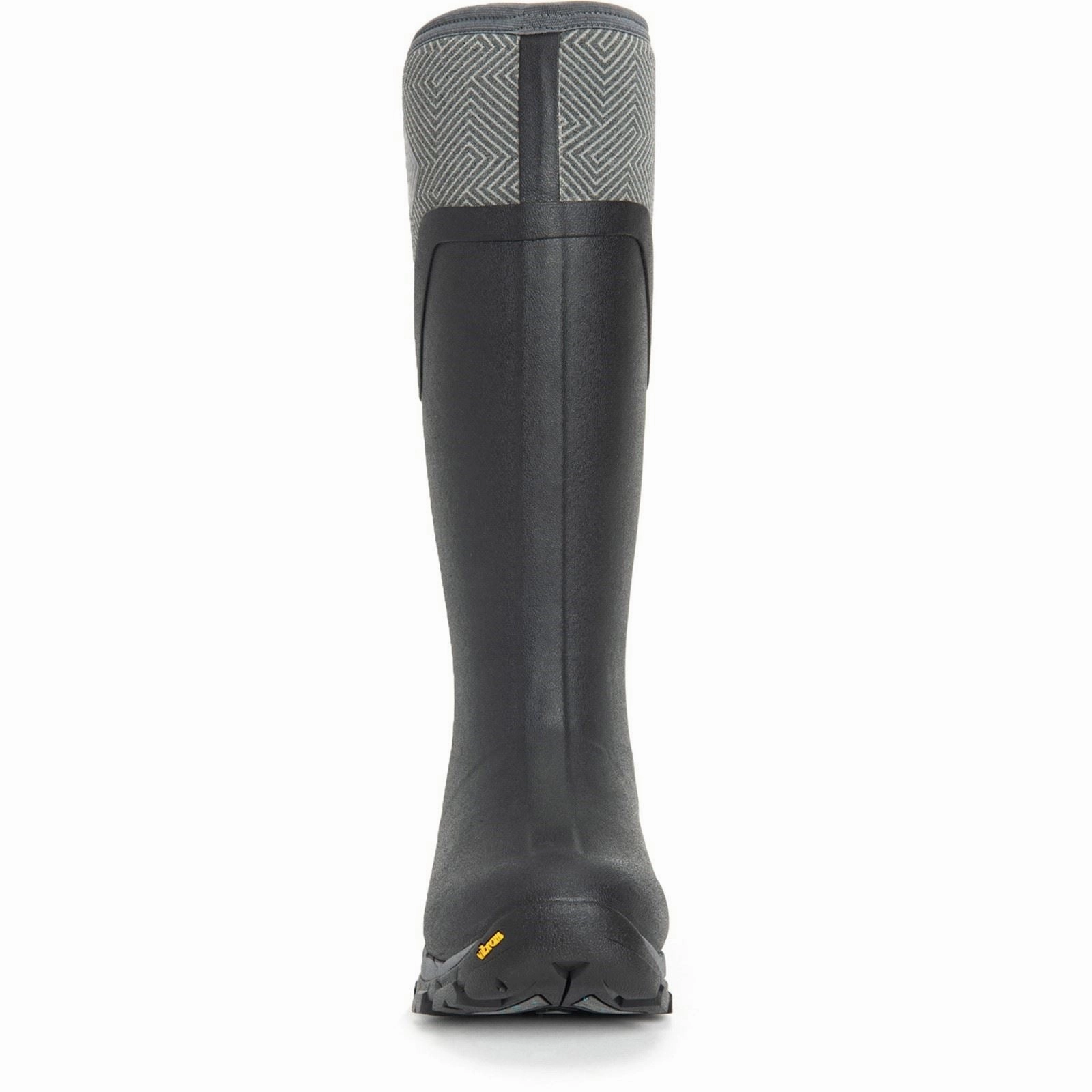 Rain Ready Muck Boots Arctic Ice Tall Rubber Black/Grey Geometric Wellington Boots