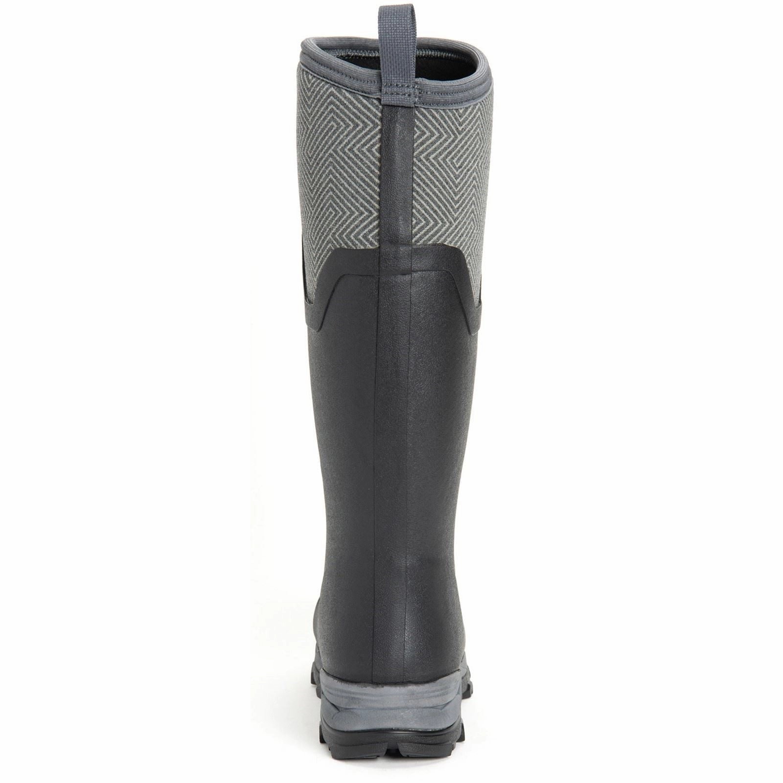 Rain Ready Muck Boots Arctic Ice Tall Rubber Black/Grey Geometric Wellington Boots