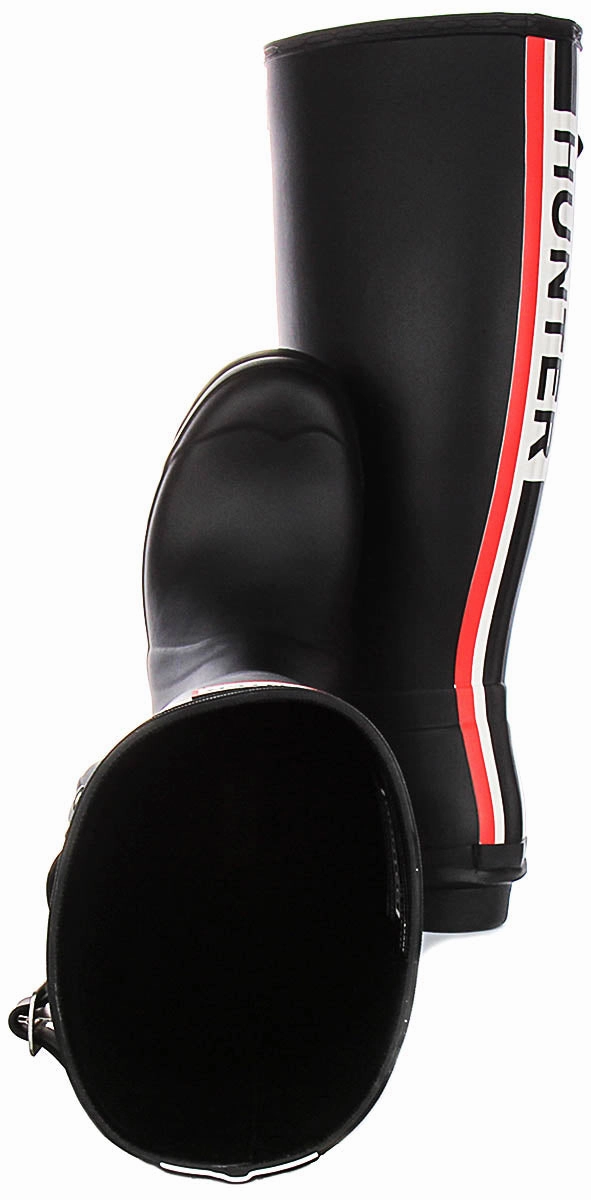 Rain Walk Flex Hunter Original Tall Back Logo In Black Red For Women