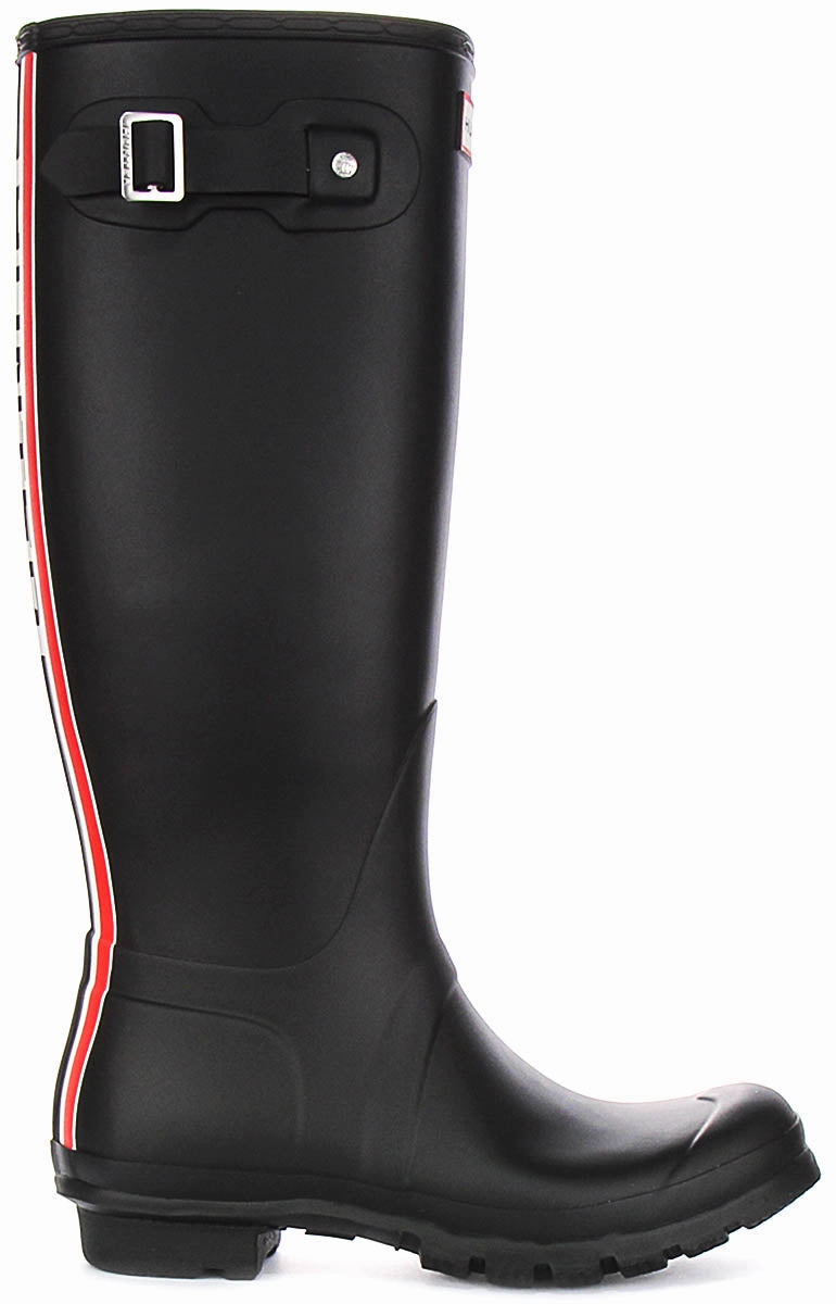 Rain Walk Flex Hunter Original Tall Back Logo In Black Red For Women