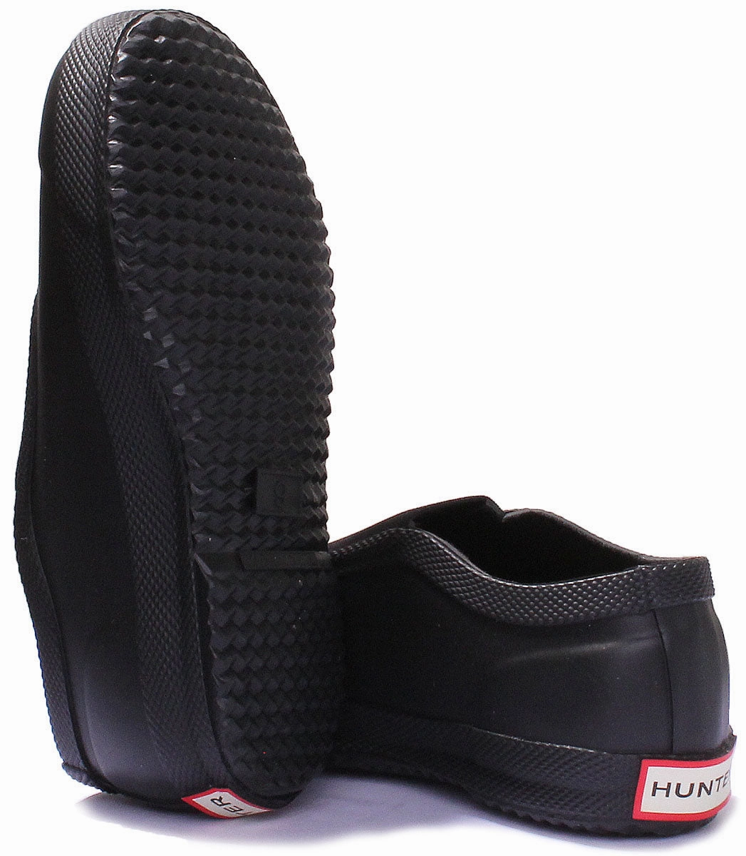 rain walk Hunter Kids Plimsoll In Black