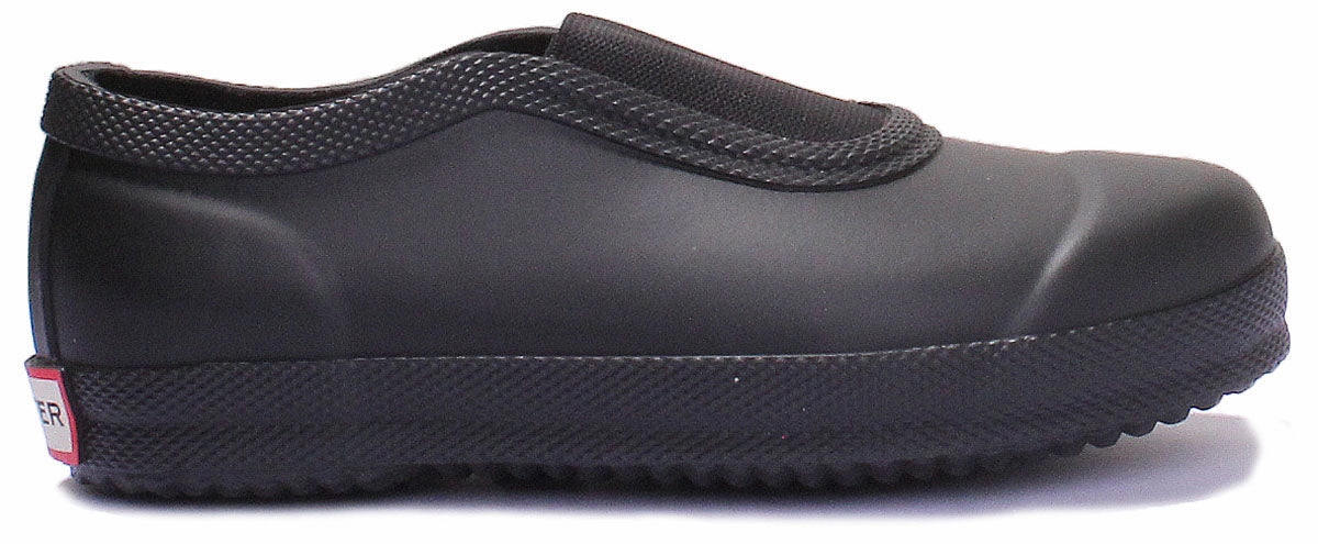 rain walk Hunter Kids Plimsoll In Black