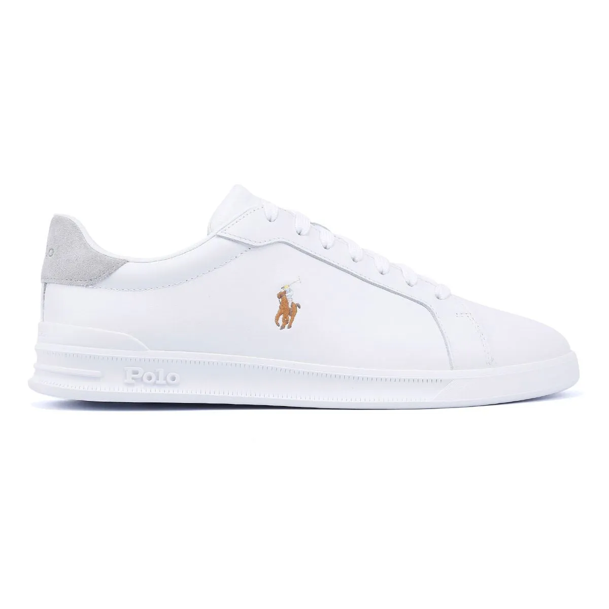 Ralph Lauren Heritage Court II Men's White/Grey Trainers Ventilated Mesh